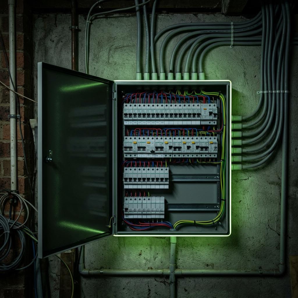 Modern compliant switchboard upgrade with safety switches
